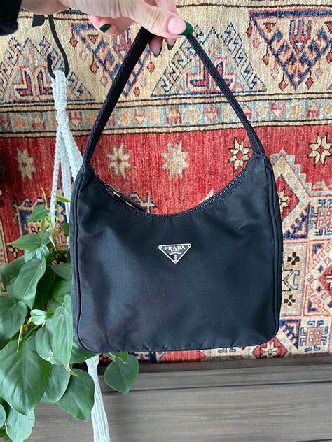 prada hobo bag nylon mini|vintage prada nylon tote.